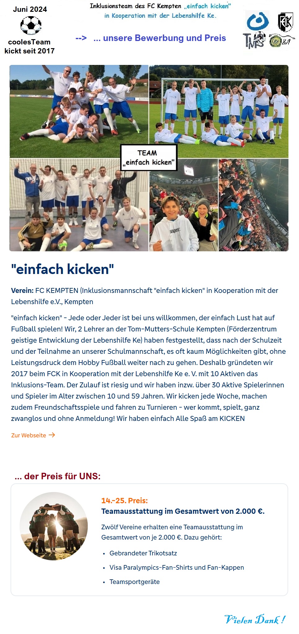 zur Webseite des FC Kempten !